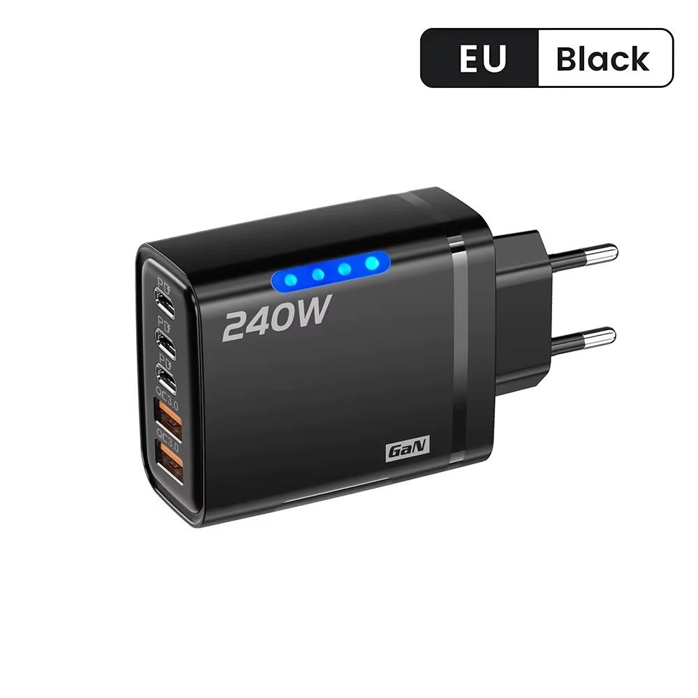 Caricabatterie GaN 240W 5 Porte