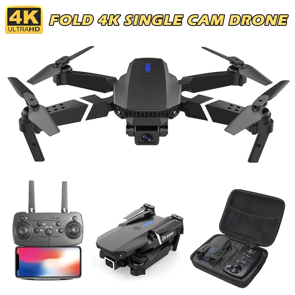 Drone E88 4K WiFi FPV Pieghevole