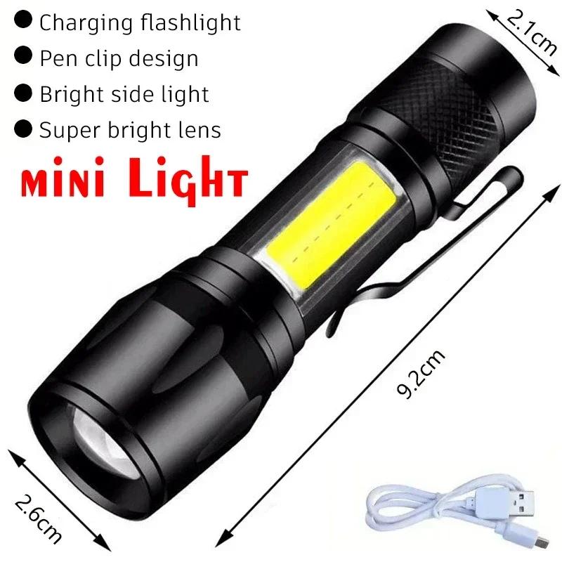 Torcia LED Mini Ricaricabile USB